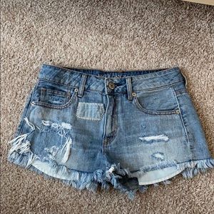 American Eagle High Rise Jean Shorts